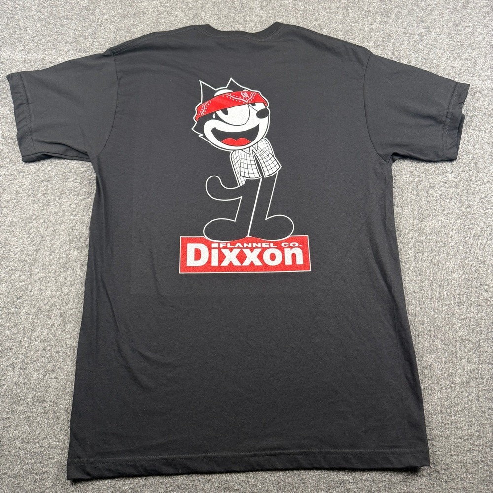 Dixxon Flannel Co Shirt Mens Large Black Felix The Cat Bandana Graphic Tee USA - Picture 8 of 9
